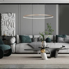 LED Luster na lanku SATURNO LED/65W/230V pr. 120 cm IP44 zlatá