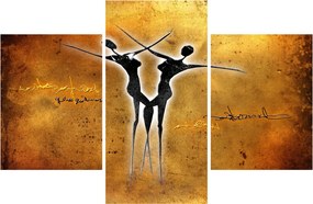 Obraz maľby tanečného páru (90x60 cm)