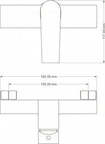 Mexen Erik sprchový set s dažďovou sprchou a sprchovou batériou Lynx, čierna matná, 745940205-70