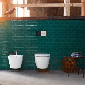DURAVIT ME by Starck závesné WC Rimless Compact, s hlbokým splachovaním, 370 x 480 mm, biela, s povrchom WonderGliss, 25300900001