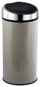 Taupe dotykový oceľový odpadkový kôš 30 l – MSV