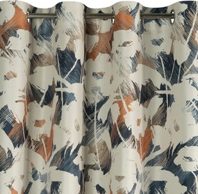 ZÁVES NA KRÚŽKOCH AMBRA 140X250 CM VZOROVANÁ