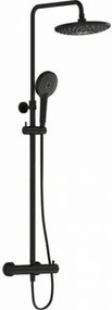 Sprchový systém VITRA s termostatickou batériou čierny matný A4720536EXP, 1 ks
