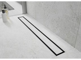 Mexen Flat nerezový sprchový žľab 150 cm vzor M13, 2v1, čierna, 1710150