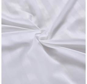 Hotelové obliečky z mikrovlákna JASMINE biele - prúžok 2 cm Rozmer obliečok: 70 x 90 cm | 140 x 220 cm