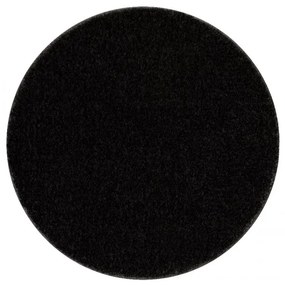 Kúpeľňový koberček SANTA čierny kruh