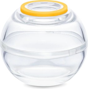 2 guľaté nádobky na uchovávanie potravín