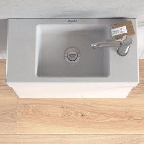 DURAVIT Vero Air umývadielko do nábytku s otvorom vpravo, bez prepadu, 500 x 250 mm, biela, 0724500008