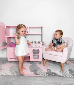 Ayyildiz, Kusový koberec Bambi 820 pink, 80x150, ružová, detská izba