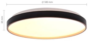 Brilagi - LED stmievateľné stropné svietidlo CALA LED/60W/230V 3000-6500K pr. 58 cm + diaľkový ovládač