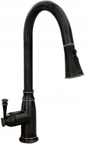 Rea Deco, vysoká drezová batéria h-430, čierna matná/retro, REA-B0182
