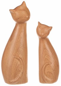 Dekorácia Mačky, 11 x 6 x 17 cm, set 2 ks, polyresin
