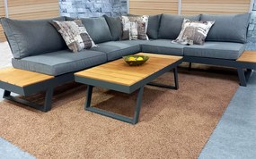 Doppler LIVORNO LOUNGE rohová záhradná súprava - VYSTAVENÝ TOVAR (N467)