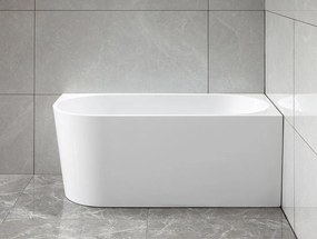 Aqualine Aqualine, TIBERA R rohová stojaca vaňa 140x70cm, biela, E1055