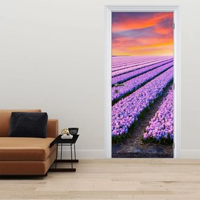 Fototapeta na dvere - Kvetinová farma (95x205cm)