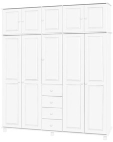 IDEA nábytok Nadstavec 5-dverový 8855B biely lak