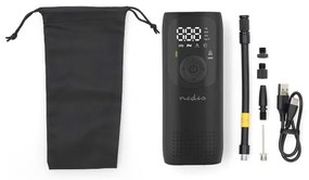 Nedis PAAC10BK - Digitálny vreckový kompresor 4000 mAh 5V