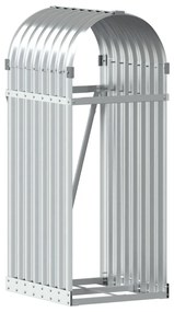 Držiak na polená strieborný 40x45x100 cm pozinkovaná oceľ