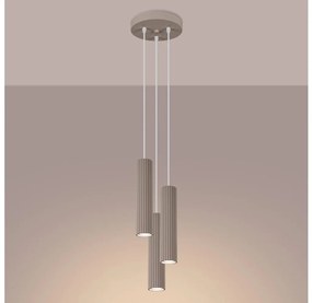 Brilagi - Luster na lanku CRESTO 3xGU10/10W/230V taupe BG1898