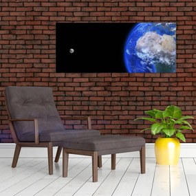 Obraz Mesiaca a Zeme (120x50 cm)