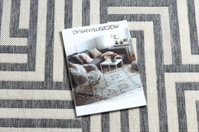 Koberec SPRING 20421332 labyrint Sisalový -krémový/ sivý