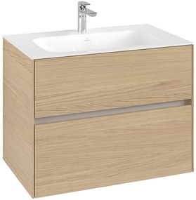 VILLEROY &amp; BOCH Collaro závesná skrinka pod umývadlo, 2 zásuvky, 796 x 498 x 603 mm, Nordic Oak, C13800VJ