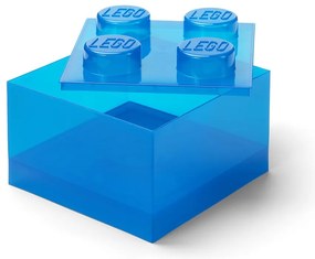 Modrý plastový detský úložný box 25x25x18 cm – LEGO®