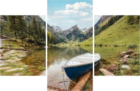 Obraz - Seealpsee, jazero Švajčiarska (90x60 cm)