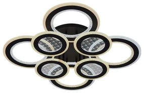 LED Stmievateľný prisadený luster LED/200W/230V 3000-6500K + diaľkové ovládanie