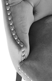 ELEGANTNÁ STOLIČKA NEA SIVÁ ZAMAT