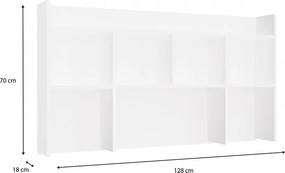 Nástavec na stůl Kisaza 130 cm bílý