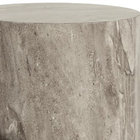 Sada 2 ks odkládacích stolků DICE šedý mramor