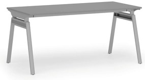 Kancelársky stôl PRIMO SIGMA, 160x80 cm, sivá podnož, grafit