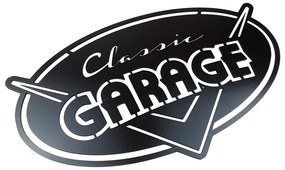 Veselá Stena Drevená nástenná dekorácia Classic garage čierne