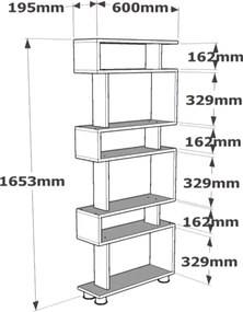 Sconto Regál BLOK biela