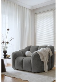 Sivé kreslo Shell – Miuform