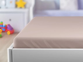 Jersey plachta do detskej postieľky svetloružová 70 x 140 cm