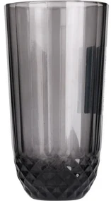 Pohár z dymovo zafarbeného skla, 345 ml