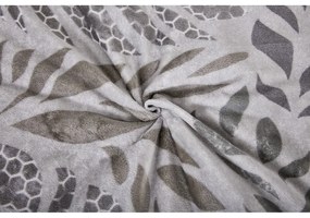 Sivé obliečky na jednolôžko z mikroplyšu 140x200 cm Judith – My House