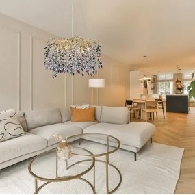 Krištáľový luster na lanku 9xG9/40W/230V zlatá