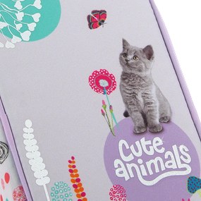 Peračník 1zip poschodový Cute animals Kitten ARS UNA