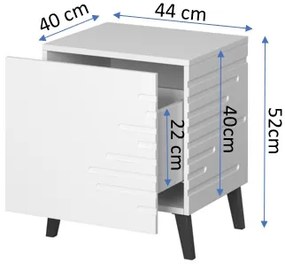Cama Čierny nočný stolík Nova (2 ks)