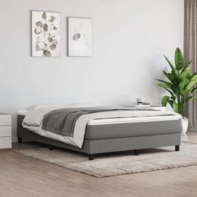 Boxspring posteľ s matracom tmavosivá 140x190 cm látka 3144070