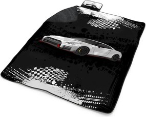 Sablio Plážová deka Nissan GTR 35 Čierny: 200x140 cm