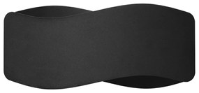 Nástenné svietidlo Tila, 1x čierne kovové tienidlo, (30 cm)