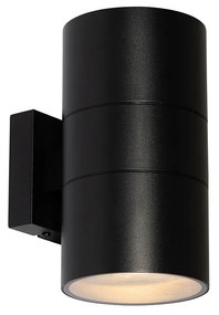 Vonkajšie nástenné svietidlo čierne 2 svietidlo AR111 IP44 - Duo