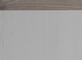 Obývacia stena Cruz, kombi, bielená pínia/šedý dub