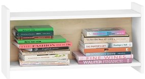 Detská nástenná polica BUBO 35x72 cm biela/svetlý buk