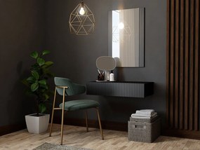 Toaletný stolík so zrkadlom Sinenko, Farby: čierna