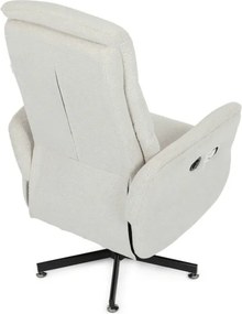 Polohovacie kreslo krémové, elektrické TV-C5479 CRM2